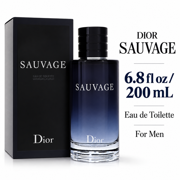 Sauvage by Christian Dior 6.8 Oz Eau De Toilette Spray In Box for Men