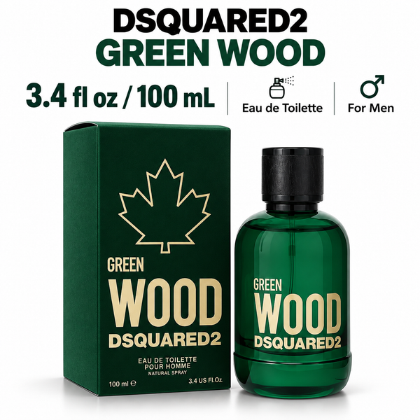 Green Wood by Dsquared2 3.4 Oz Eau De Toilette Spray In Box for Men