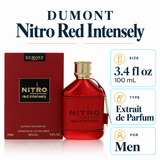 Nitro Red Intensely by Dumont 3.4 Oz Extrait De Parfum Spray In Box for Men