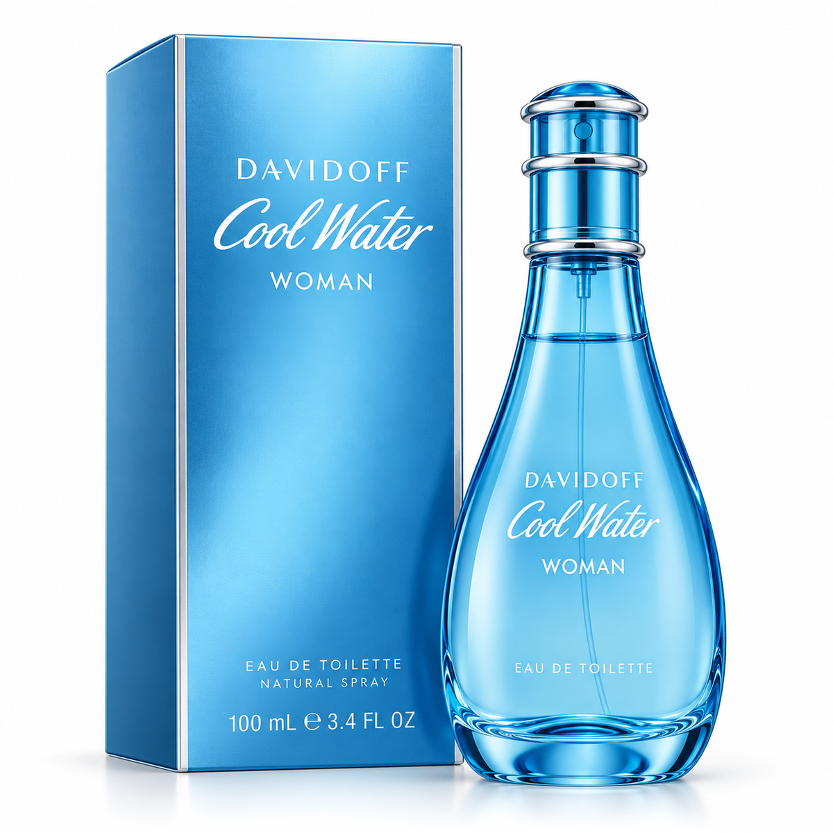 Cool Water by Davidoff 3.4 Oz Eau De Toilette Spray for Women