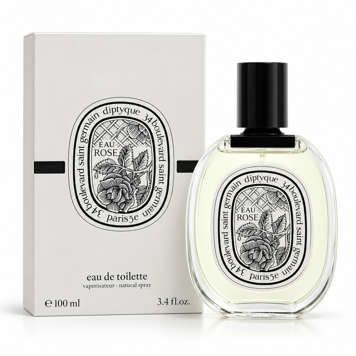 Diptyque Eau Rose by Diptyque 3.4 Oz Eau De Toilette Spray for Unisex