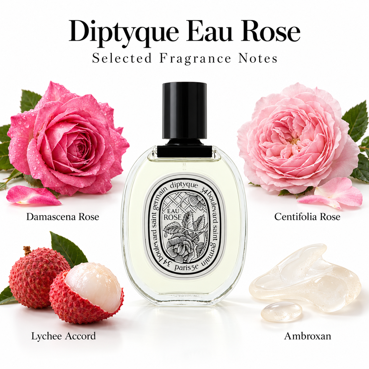 Diptyque Eau Rose — 3.4 fl oz / 100 mL — main