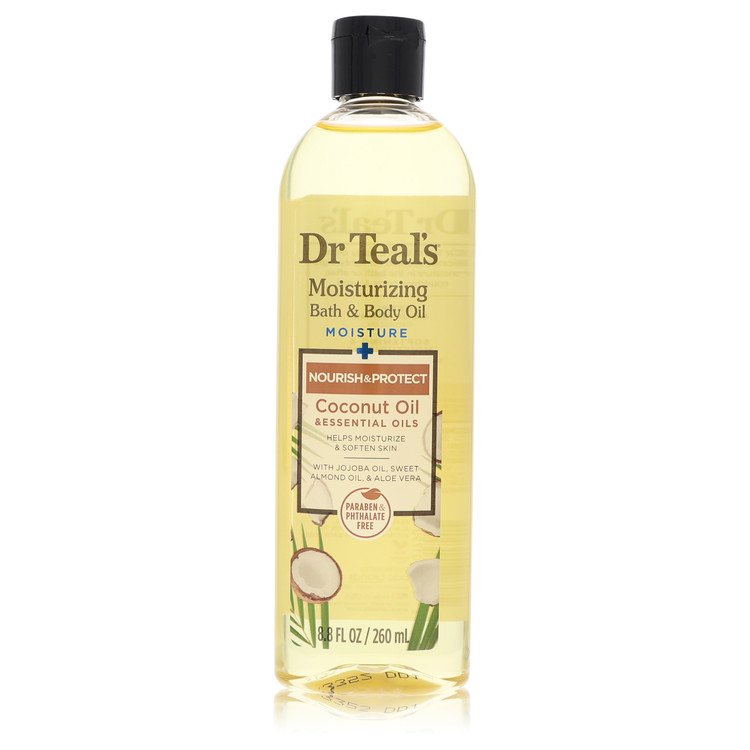 Dr Teal's Moisturizing Bath & Body Oil by Dr Teal's 8.8 Oz Nourishing Coconut Oil With Essensial Oils, Jojoba Oil, Sweet Almond Oil And Cocoa Butter for Women