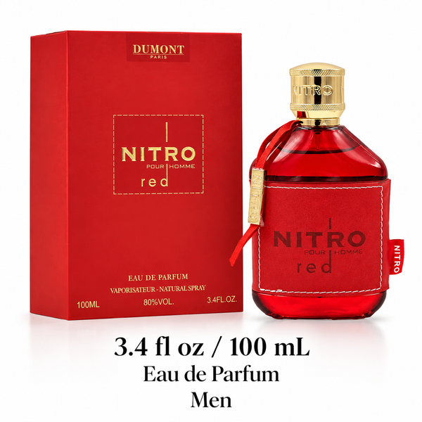 Nitro Red by Dumont 3.4 Oz Eau De Parfum for Men