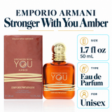 Emporio Armani Stronger With You Amber By Giorgio Armani Cologne 1.7 Oz Edp Spray For Men - Box