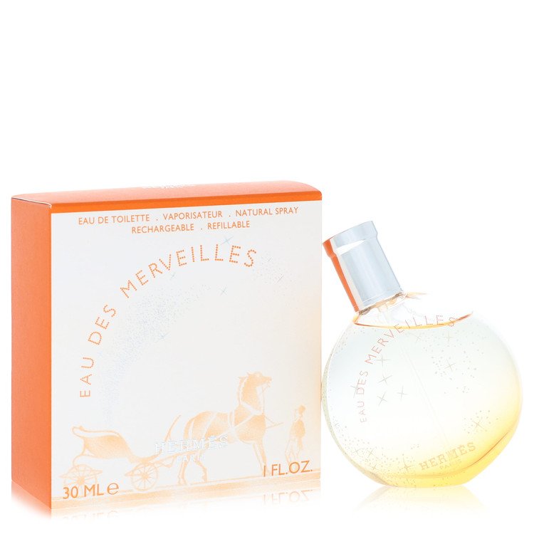 Eau Des Merveilles by Hermes 1 Oz Eau De Toilette Refillable Spray for Women
