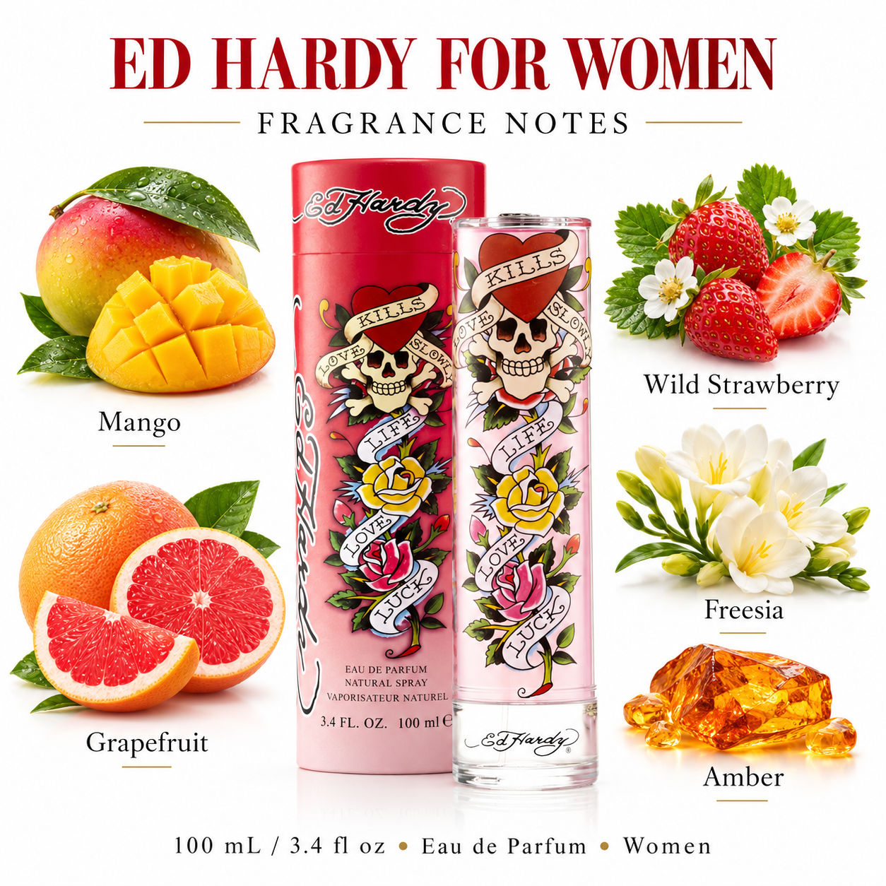Ed Hardy For Women 100 mL Eau de Parfum main image