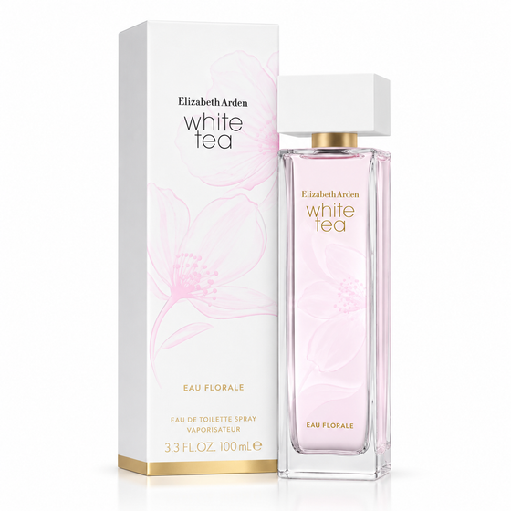 Elizabeth Arden White Tea Eau Florale Eau de Toilette 100 mL for Women — bottle and box