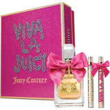 Perfume Juicy Couture Viva La Juicy 3Pcset 1.7 Oz  EDP Spray / 4.2 Oz Bc / 10Ml EDP Spray for Women
