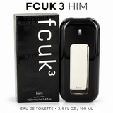 Fcuk 3 Him by French Connection 3.4 Oz Eau De Toilette Spray for Men