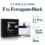 F- Black by Ferragamo 1.7 Oz Eau De Toilette Spray for Men