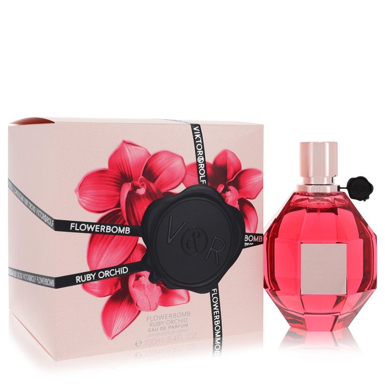 Flowerbomb Ruby Orchid by Viktor & Rolf 3.4 Oz Eau De Parfum Spray for Women