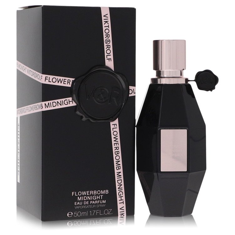 Flower Bomb Midnight By Viktor & Rolf 1.7 Oz Eau De Parfum Spray For Women In Box