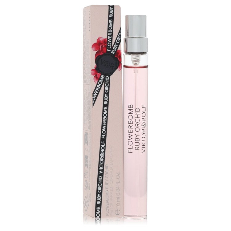 Flowerbomb Ruby Orchid by Viktor & Rolf 34 Oz Mini Eau De Parfum Spray . for Women