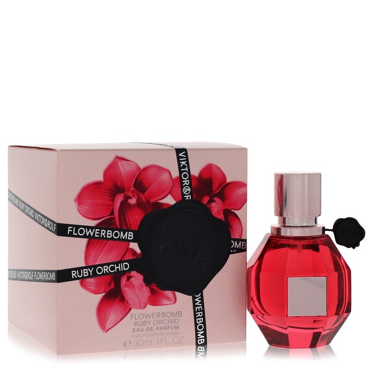 Flowerbomb Ruby Orchid by Viktor & Rolf 1 Oz Eau De Parfum Spray for Women