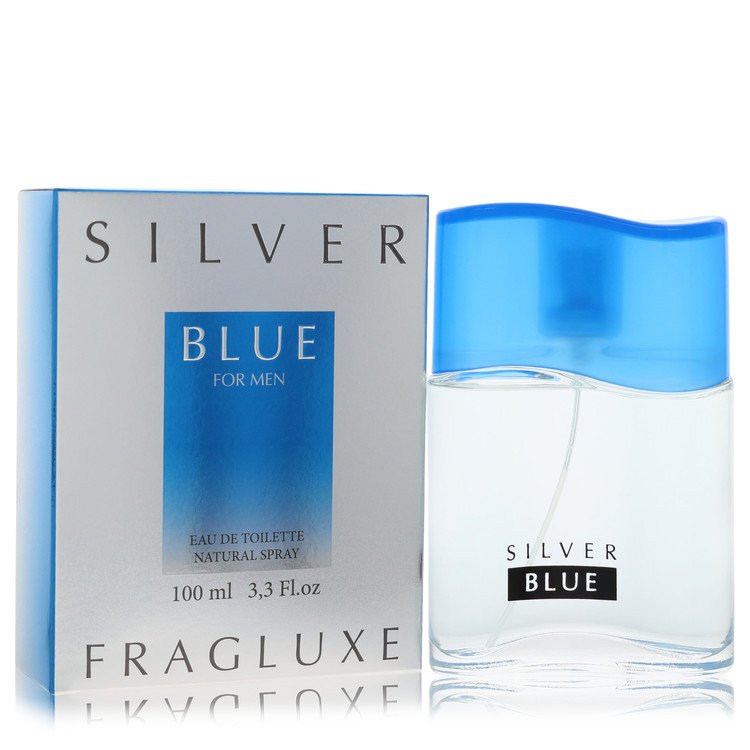 Fragluxe Silver Blue by Fragluxe 3.3 Oz Eau De Toilette Spray for Men