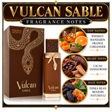 Vulcan Sable by French Avenue 3.4 Oz Eau De Parfum Spray In Box for Men