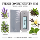 Fcuk For Him by French Connection 3.4 Oz Eau De Toilette Spray for Men