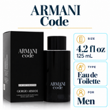 Armani Code by Giorgio Armani 4.2 Oz Eau De Toilette Spray In Box for Men