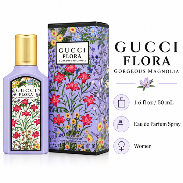 Gucci Flora Gorgeous Magnolia by Gucci 1.6 Oz Eau De Parfum Spray In Box for Women