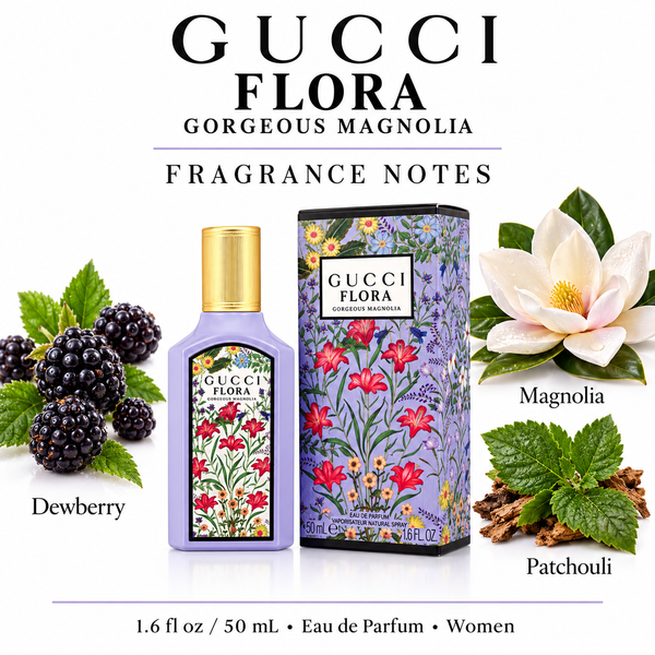 Gucci Flora Gorgeous Magnolia by Gucci 1.6 Oz Eau De Parfum Spray In Box for Women