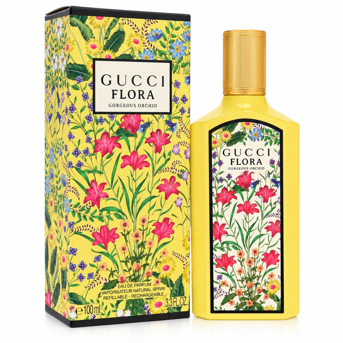 Flora Gorgeous Orchid by Gucci 3.3 Oz Eau De Parfum for Women