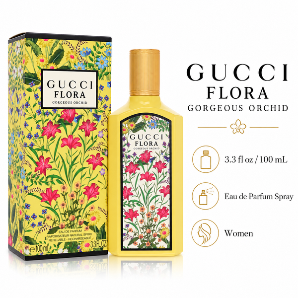 Flora Gorgeous Orchid by Gucci 3.3 Oz Eau De Parfum for Women