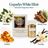 White Elixir Parfum Unisex ( France ) Not Online / Retail Only by Geparlys 3.4 Oz Eau De Parfum for Unisex