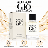 Acqua Di Gio by Giorgio Armani 2.5 Oz Eau De Parfum for Men