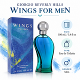 Wings by Giorgio Beverly Hills 3.4 Oz Eau De Toilette Spray for Men