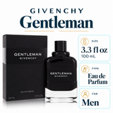 Gentleman by Givenchy 3.3 Oz Eau De Parfum Spray In Box for Men