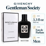 Gentleman Society by Givenchy 3.3 Oz Eau De Parfum for Men