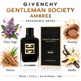 Gentleman Society Ambree by Givenchy 3.3 Oz Eau De Parfum Spray In Box for Men