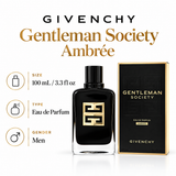 Gentleman Society Ambree by Givenchy 3.3 Oz Eau De Parfum Spray In Box for Men