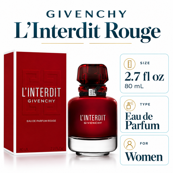 L'interdit Rouge by Givenchy 2.7 Oz Eau De Parfum for Women