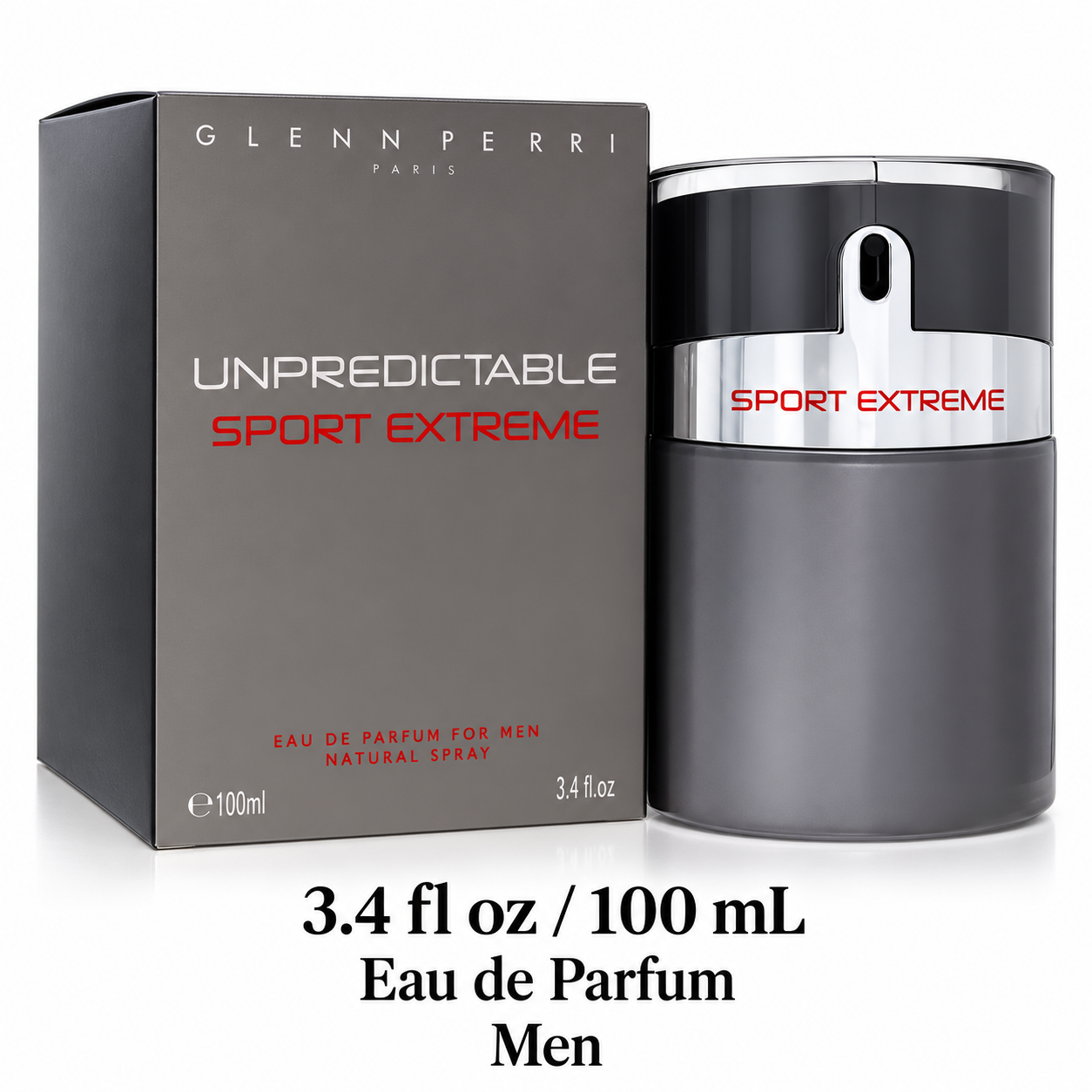 Unpredictable Sport Extreme ( France ) By Glenn Perri 3.4 Oz Eau De Parfum Spray for Men