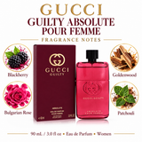 Gucci Guilty Absolute by Gucci 3 Oz Eau De Parfum for Women