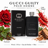 Gucci Guilty by Gucci 3 Oz Eau De Parfum Spray In Box for Men