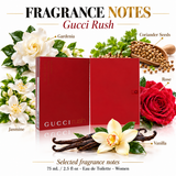 Gucci Rush by Gucci 2.5 Oz Eau De Toilette Spray for Women