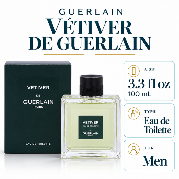 Vetiver by Guerlain 3.3 Oz Eau De Toilette Spray In Box for Men