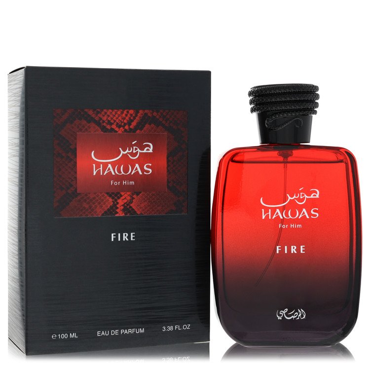 Hawas Fire by Rasasi 3.3 Oz Eau De Parfum Spray for Men