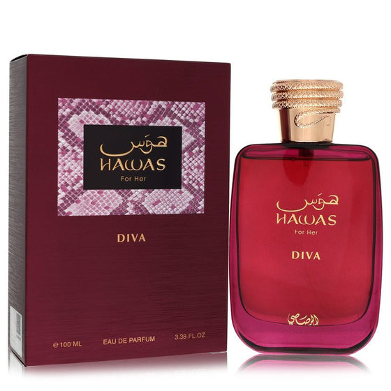 Hawas Diva by Rasasi 3.38 Oz Eau De Parfum for Women