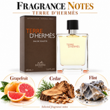 Terre D'hermes by Hermes 3.3 Oz Eau De Toilette Spray In Box for Men