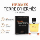 Terre D'hermes by Hermes 2.5 Oz Parfum for Men