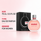 Hugo Deep Red by Hugo Boss 2.5 Oz Eau De Parfum Spray In Box for Women