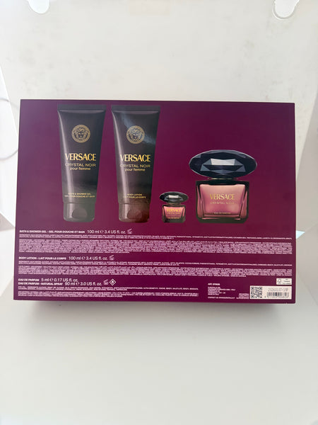 Versace Crystal Noir by Versace Gift Set 4 Pcs With Mini for Women