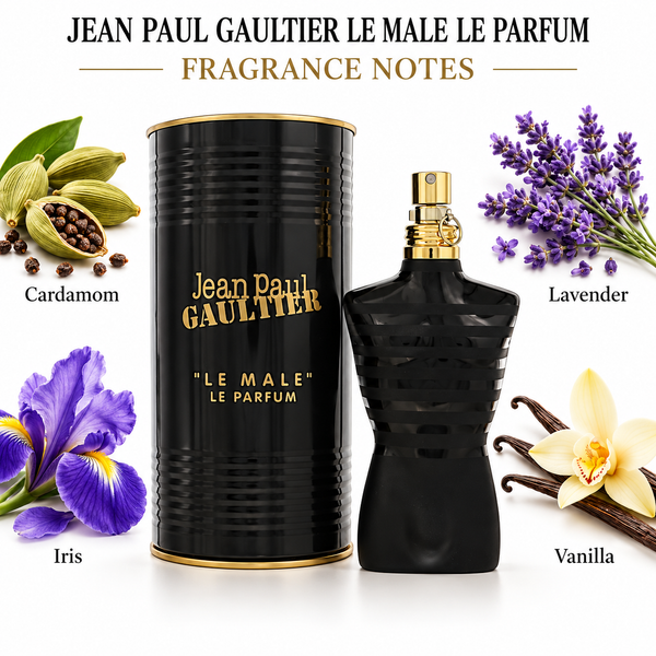 Le Male Le Parfum by Jean Paul Gaultier 4.2 Oz Eau De Parfum Spray In Box for Men