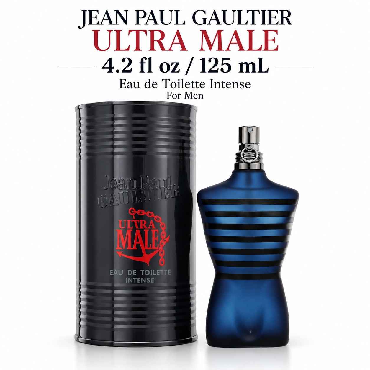 Jean Paul Gaultier Ultra Male by Jean Paul Gaultier 4.2 Oz Eau De Toilette Spray In Box for Men