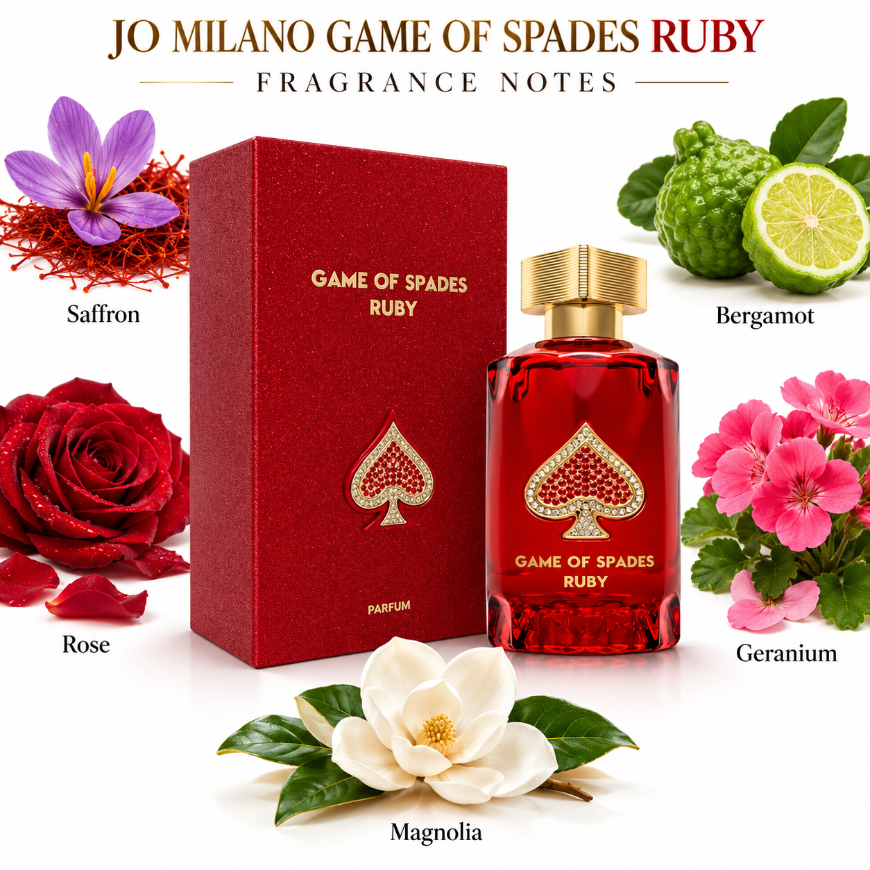 Game Of Spade Ruby by Game Of Spades 3 Oz Parfum Spray In Box for Men