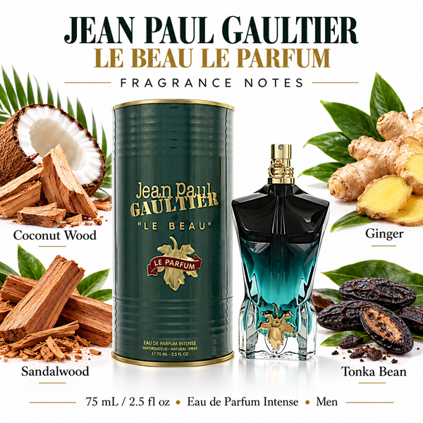 Le Beau Le Parfum by Jean Paul Gaultier 2.5 Oz Eau De Parfum Spray In Box for Men